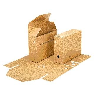 Esselte – Kommunalarchiv-Kastenfolio mit braunen Klammern