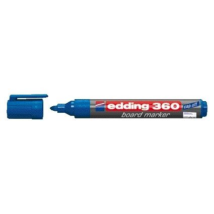 Edding - Marqueur pour tableau blanc 360 rond 1,5-3mm bleu