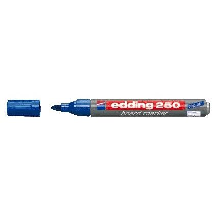 Edding - Marqueur pour tableau blanc 250 rond 1,5-3mm bleu