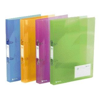 Rexel - Classeur Ice A4 2 anneaux O 25mm PP assortis