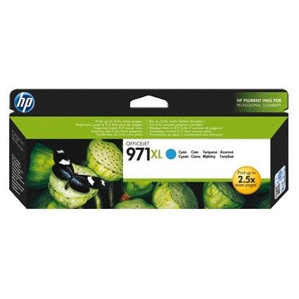 HP - Cartouche d'encre cn626ae 971xl bleue