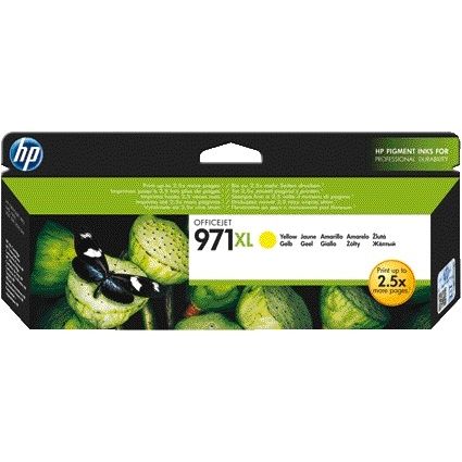 HP - Cartouche d'encre cn628ae 971xl jaune