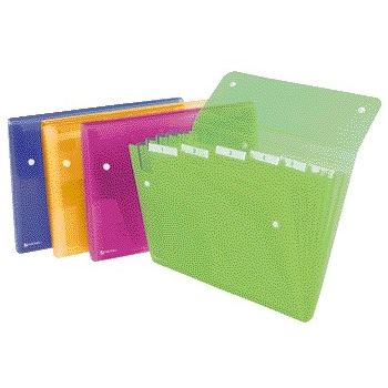 Rexel - Dossier de tri Glace 6 compartiments assortis | 10 pièces