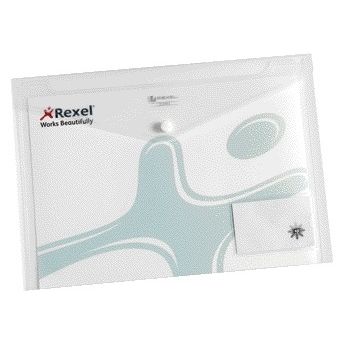 Rexel -  ICE Documentenvelop met Visitekaarthouder A4 Transparant (5)