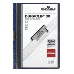 Durable -  Klemmap Duraclip A4 3mm 30 vellen nachtblauw | 25 stuks