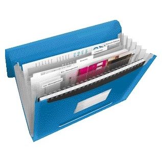 Esselte -  Projectmap Vivida A4 6 vakken PP blauw | 5 stuks