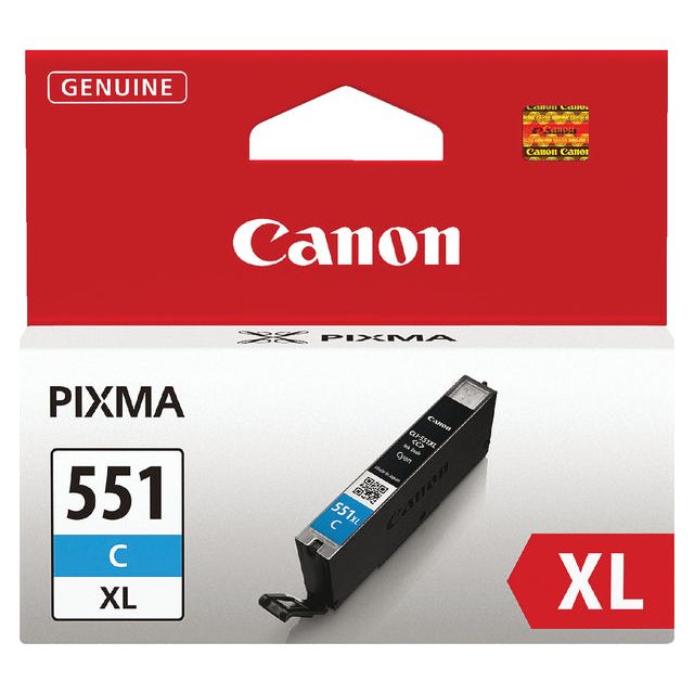 Canon-Ink-Kartusche CLI-551C-XL, 695 Seiten, OEM 6444b001, Cyan