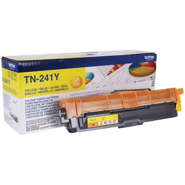 Frère - Toner, 1 400 pages, OEM TN -241Y, Geel