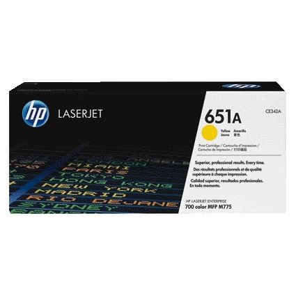 HP - Cartouche toner ce342a 651a jaune