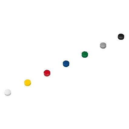 MAUL - Aimant Solide 15mm 150gr assorti 10 pièces