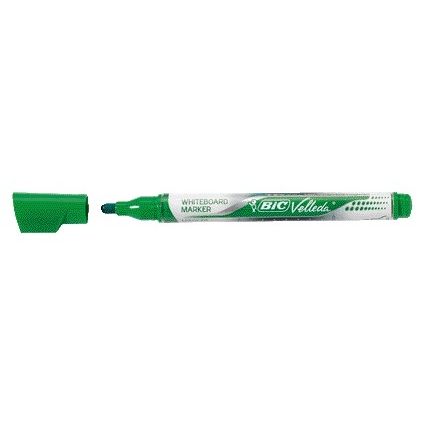 Bic - Whiteboard-Marker Velleda flüssig rund mittelgrün | 12 Stück