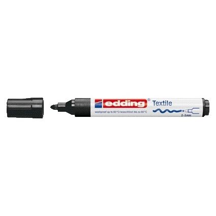 Edding - Marqueur textile 4500 rond 2-3mm noir | 10 pièces