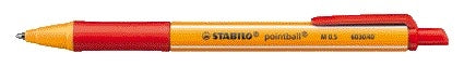 Stabilo -  Balpen pointball 6030/40 m rood | 10 stuks