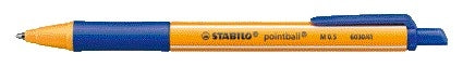 STABILO - Stylo bille pointball 6030/41 bleu moyen | 10 pièces
