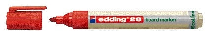 Edding - Marqueur pour tableau blanc 28 EcoLine rond 1,5-3mm rouge