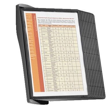 Durable -  Wandstandaard  5854 sherpa style 10tas zw