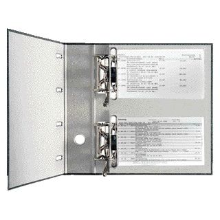 Leitz - Ordner 1092 tirelire à double mécanisme 75mm carton A4 noir | 5 pièces