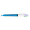 Bic - Stylo à bille 4 couleurs bleu clair moyen | 12 pièces