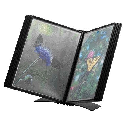 Djois - Support de bureau Flex-O-Frame A4 10 pochettes noir