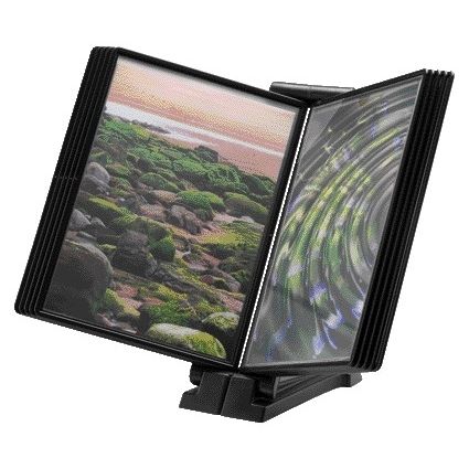 Djois - Infomanager Flex-O-Frame-Basis mit 10 Taschen anthrazit/schwarz