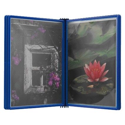 Djois - Wandelement Flex-O-Frame A4 mit 5 Tüten blau