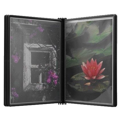 Djois - Wandelement Flex-O-Frame A4 mit 5 Tüten schwarz