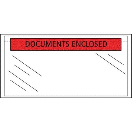 Quantore - Enveloppe de liste de colisage autocollante imprimée 225x122mm 1000 pièces
