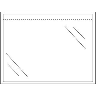 Cleverpack - Enveloppe pour liste de colisage autocollante non imprimée 165x112mm paquet de 100 pièces