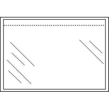 Cleverpack - Enveloppe pour liste de colisage autocollante non imprimée 230x155mm paquet de 100 pièces