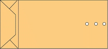 Quantore - Sachet d'échantillons enveloppe 120x285x50mm 120gr/m2 br 250 pièces