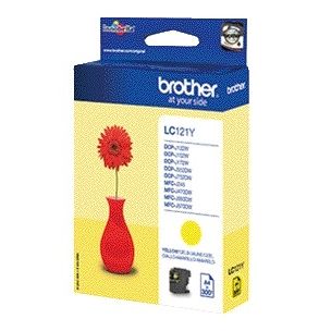 Brother - Cartouche d'encre LC-121Y jaune