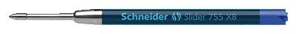 Schneider - Recharge stylo bille 755 Slider extra large bleu | 10 pièces