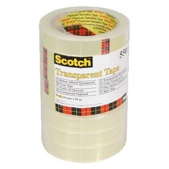 Scotch - Klebeband 550 19mmx66m transparent 8 Rolle | 12 Stück