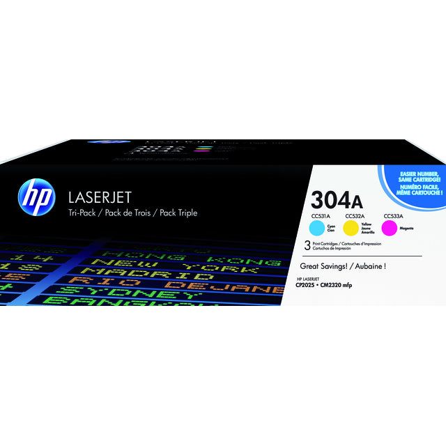 HP - Tonercartridge HP CF372AM 304A 3 Farben