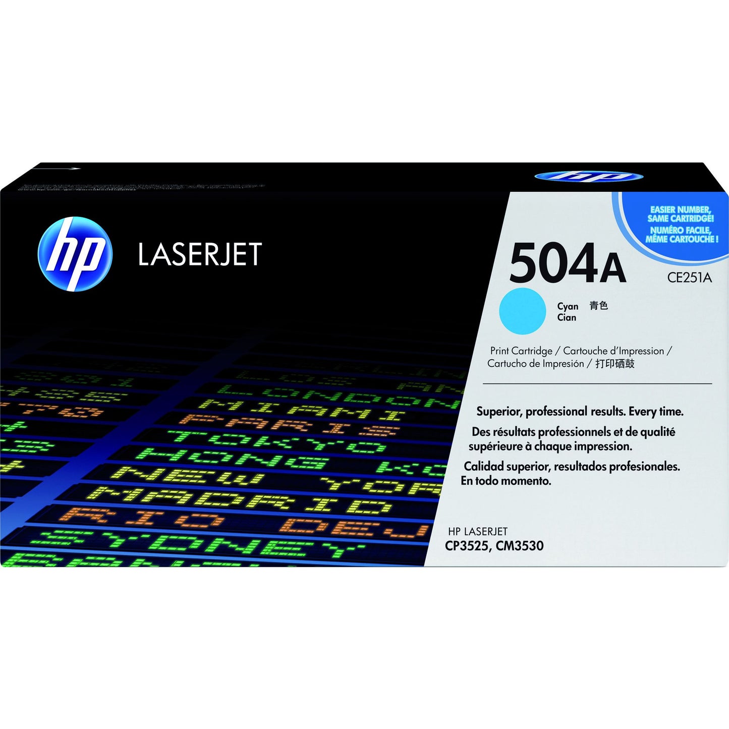 HP -  Tonercartridge  ce251a 504a blauw
