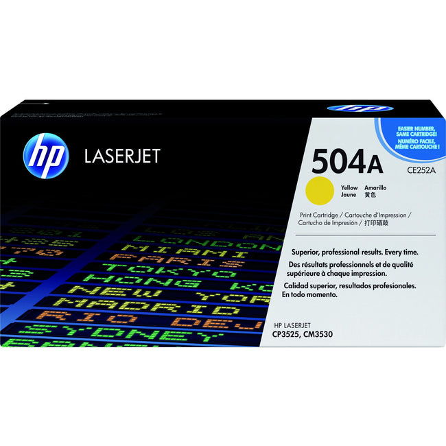 HP -  504A originele gele LaserJet tonercartridge