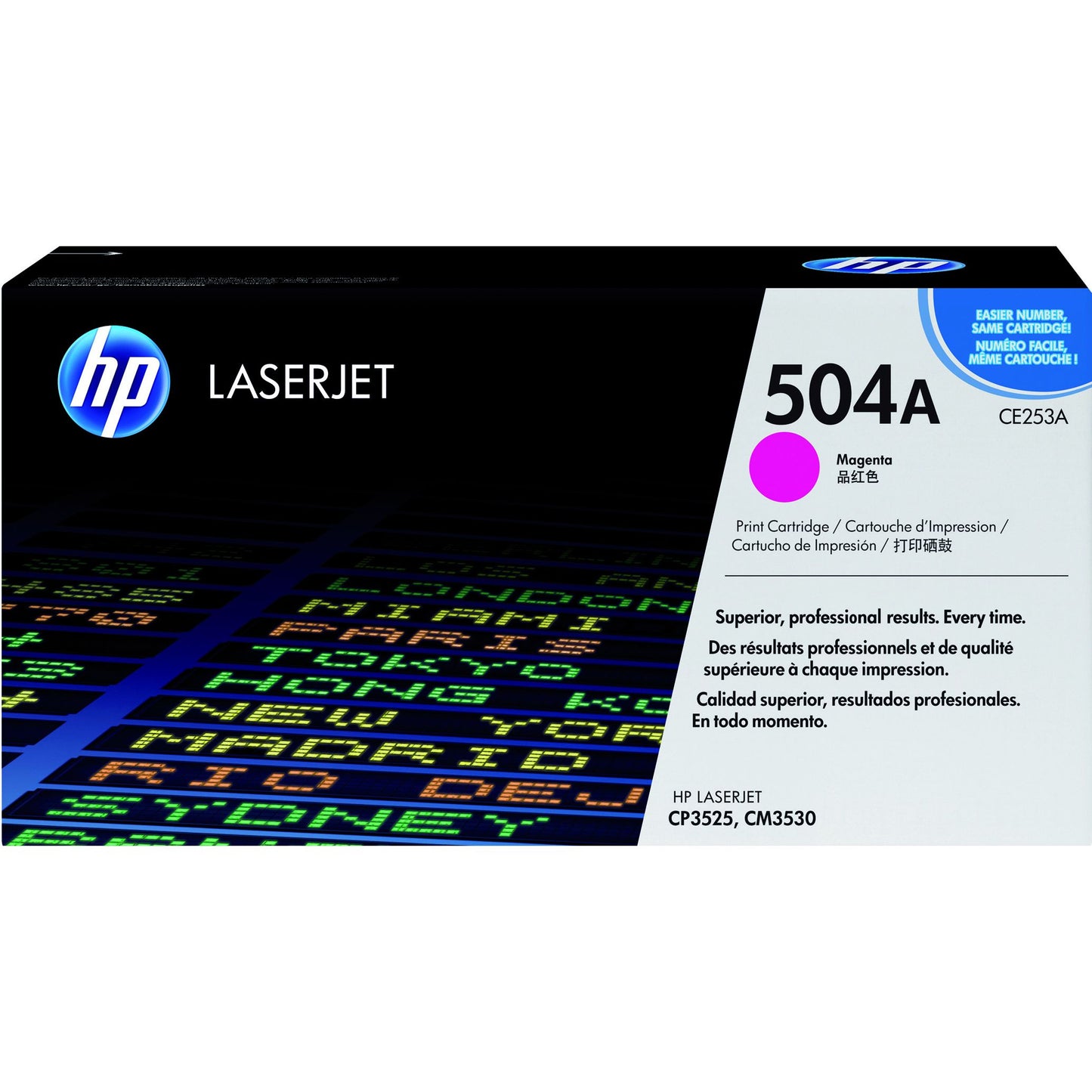 HP - Tonerkartusche ce253a 504a rot