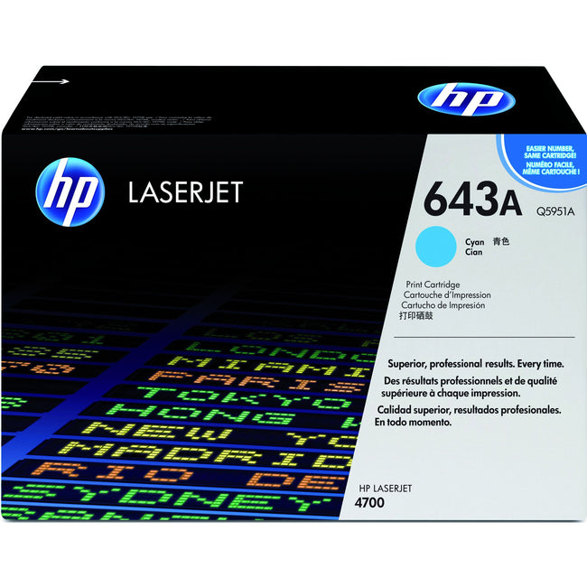 HP -  643A originele cyaan LaserJet tonercartridge