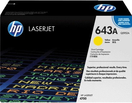 HP - Cartouche toner q5952a 643a jaune