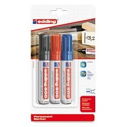 Edding - Feutre 500 diagonales assorties 2-7mm blister de 3 pièces