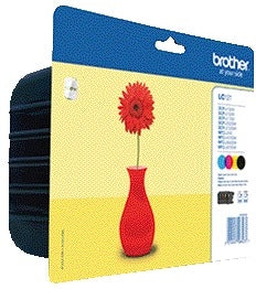 Brother - Cartouche d'encre LC-121VALBP noire + 3 couleurs | 4 pièces