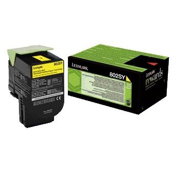 Lexmark - Cartouche toner 80c2sy0 prébate jaune