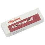 Rotring - Gomme B20 65x23x10mm crayon blanc | 20 pièces