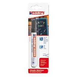 Edding - Kreidemarker 4095 rund 2-3mm schwarz Blister à 1 Stück | 10 Stück