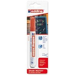 Edding - Marqueur craie 4095 rond 2-3mm rouge blister de 1 pièce