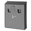 Vepa Bins - Cendrier mural avec seau intérieur noir/gris