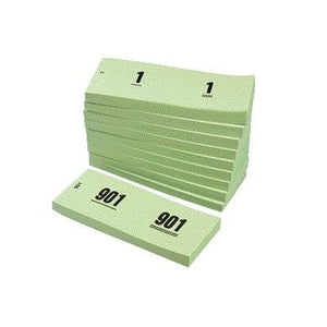 Office - Bloc numérique 42x105mm numérotation 1-1000 vert 10 pièces