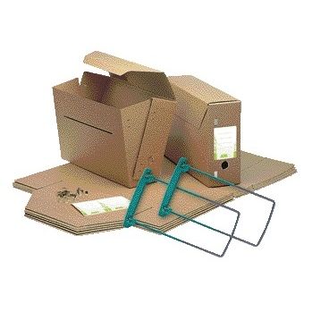 Jalema -  Gemeentearchiefdoos Clipex folio 370x265x115mm bruin