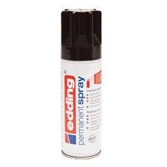 Edding -  Verfspuitbus  5200 permanent spray mat diepzwart | 6 stuks