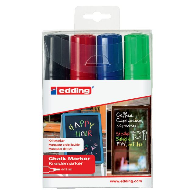 Edding - Chalkstift Edding 4090 Bloc de fenêtre 4-15 mm Assorti